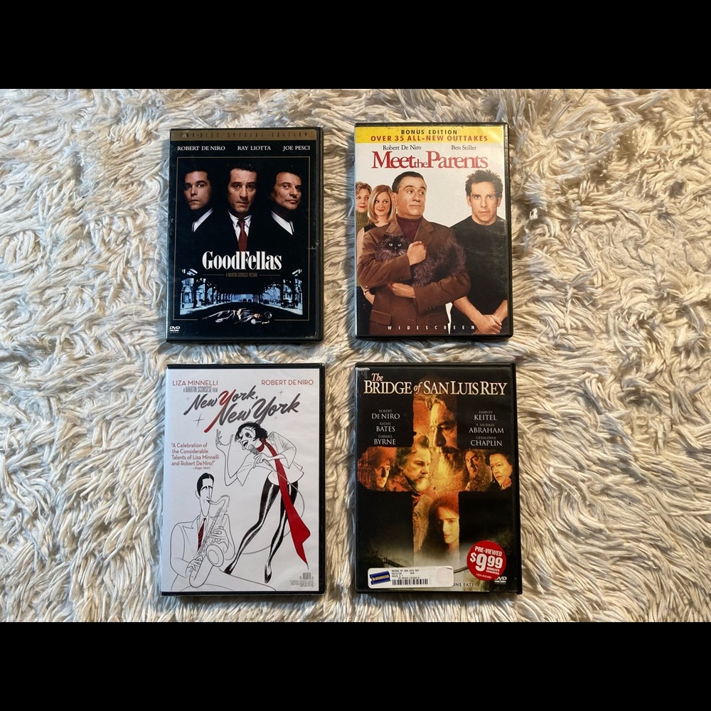 Robert DeNiro movies. 4-pack binge bundle. All DVD’s in excellent condition.